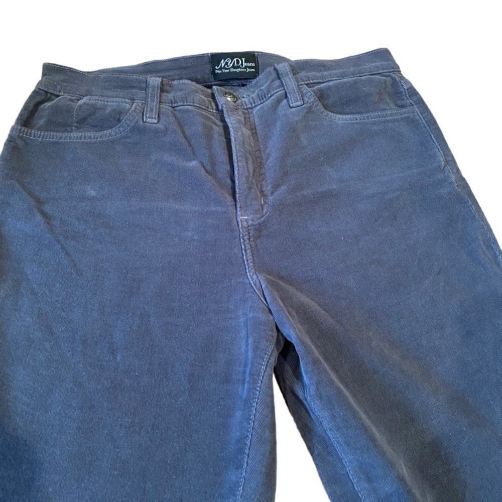 NYDJ Gray Corduroy Slight Flare Jeans Size 12 New